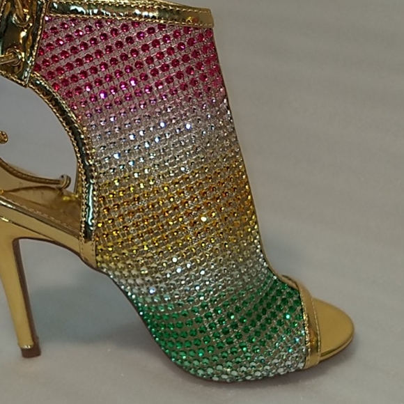 Liliana Gardena gold heels size 6 - Picture 9 of 14